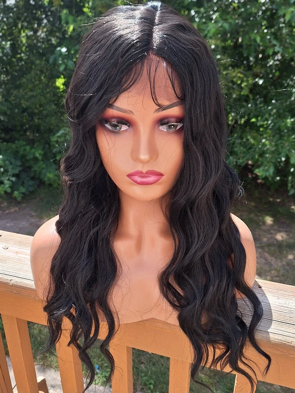 Black Wavy Lace Front Wig - Women Hair